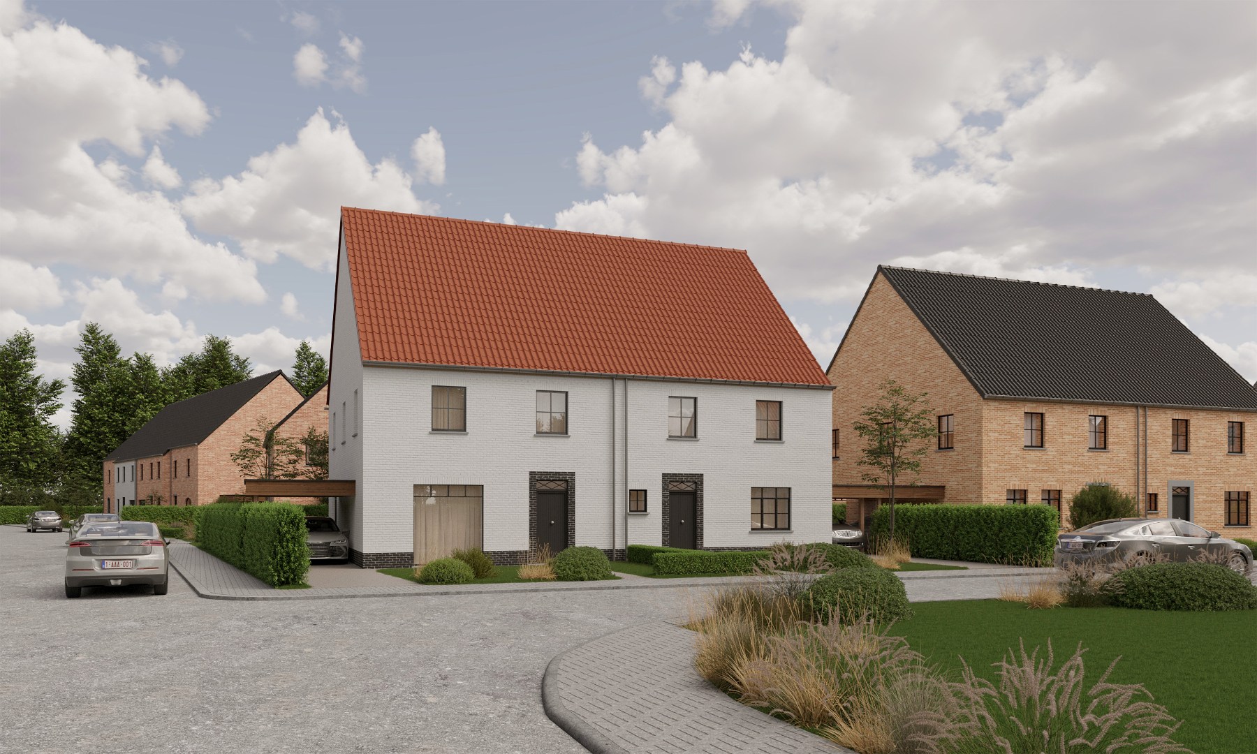 Unieke residentiële verkaveling in het centrum van Gistel 