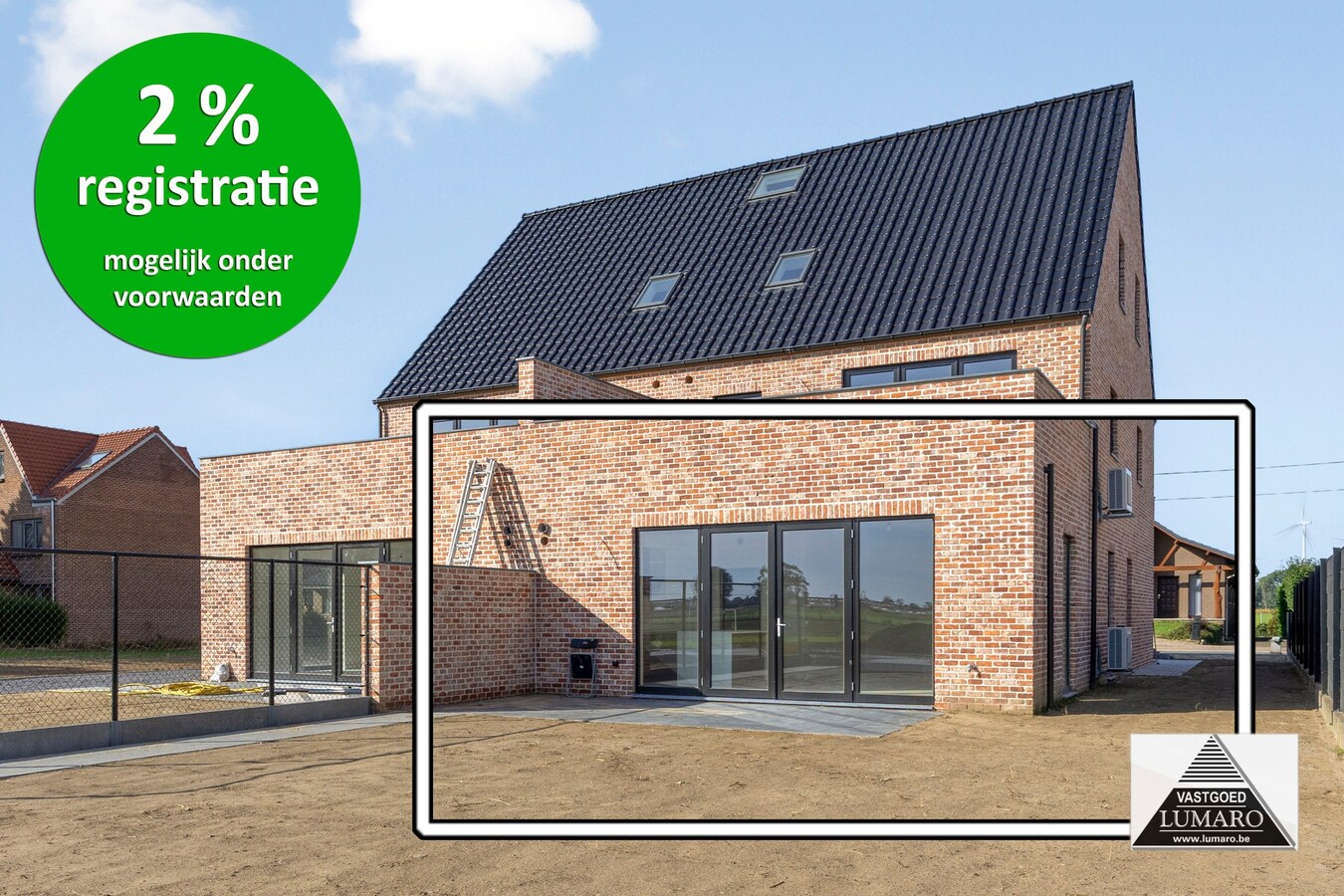 Nieuw gelijkvloers appartement met terras en tuintje 