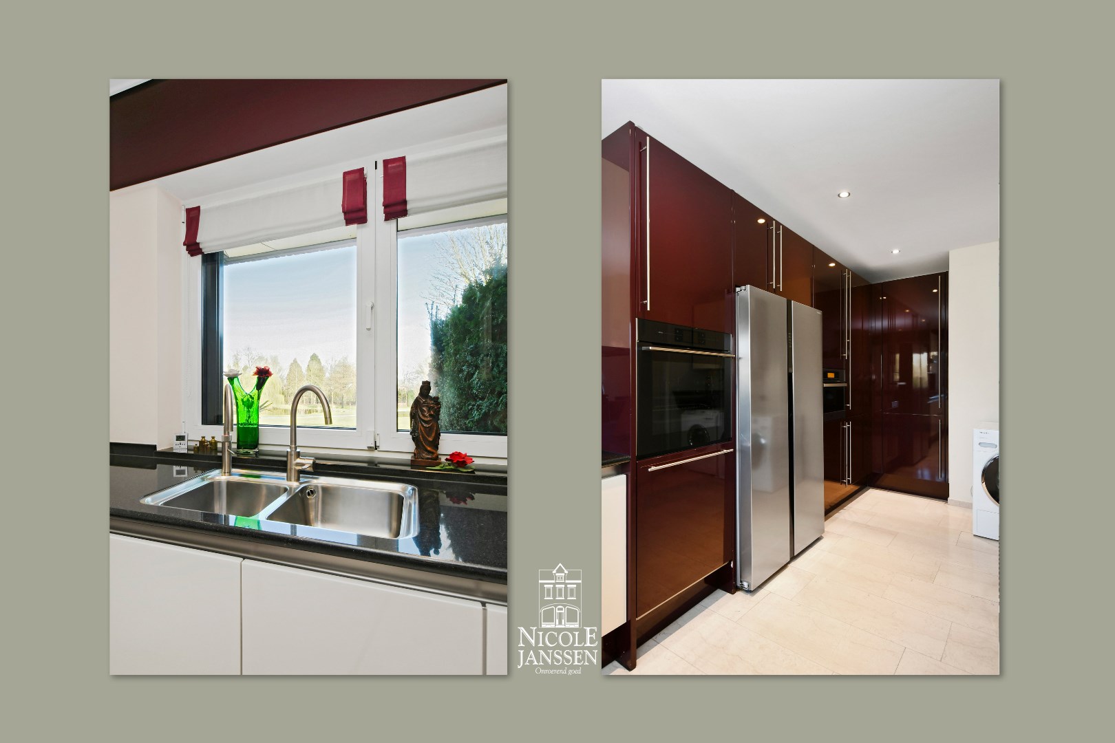 Voldoende ruimte om een eettafel te plaatsen 