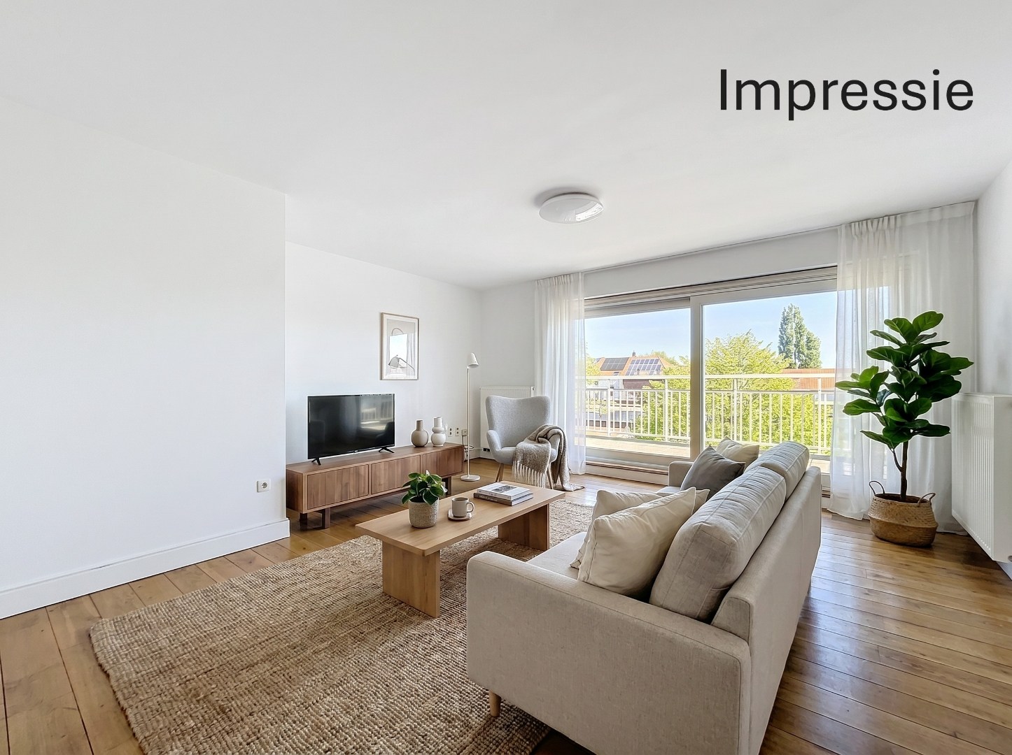 Instapklaar duplex appartement met 2 slpk. en 2 bdks. en mooi terras. 