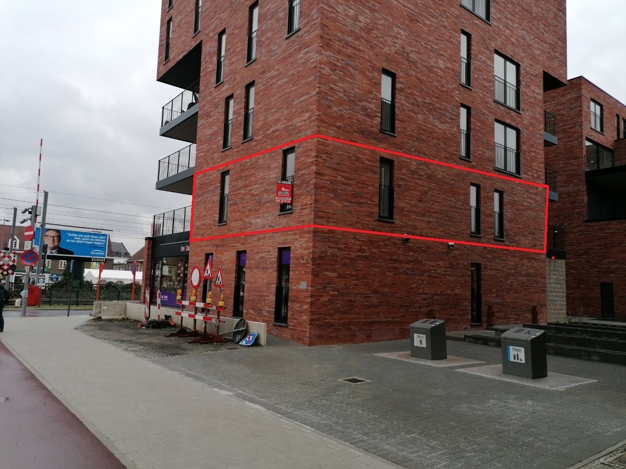 Recent appartement, gelegen op de eerste verdieping, met 2 slaapkamers 