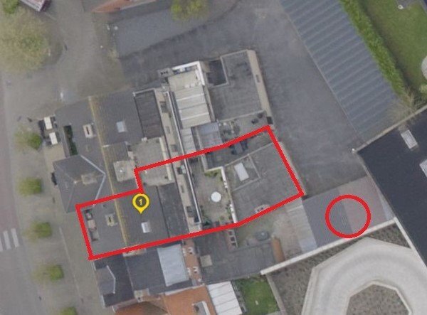 Appartement gelijkvloers met handelspand in Zedelgem 