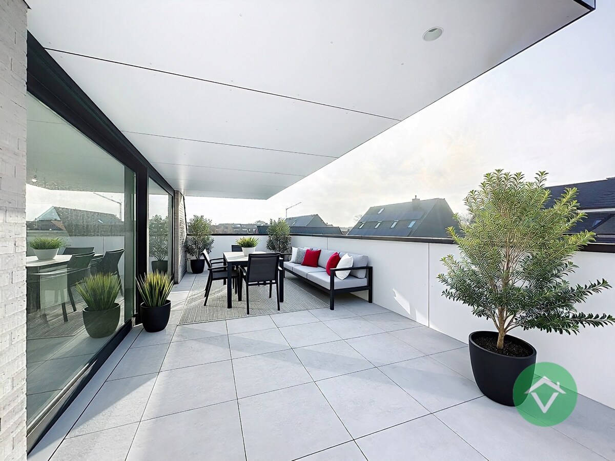 Nieuwbouwappartement met 2 slaapkamers en 1 terras in centrum Koekelare 