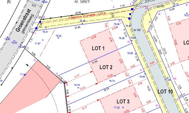 Bouwgrond voor halfopen bebouwing 