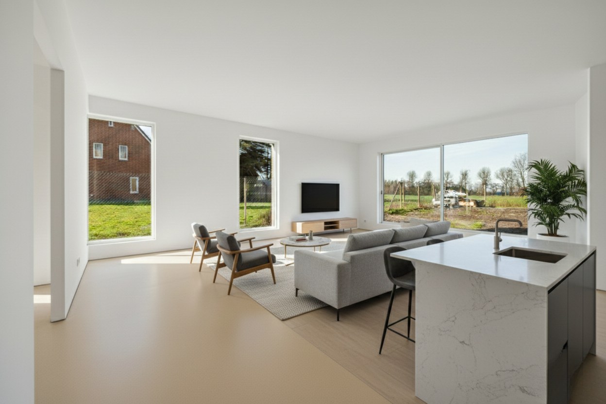 Exclusieve casco woning met 5 slaapkamers en royale tuin in Kruibeke, vlak bij Antwerpen 