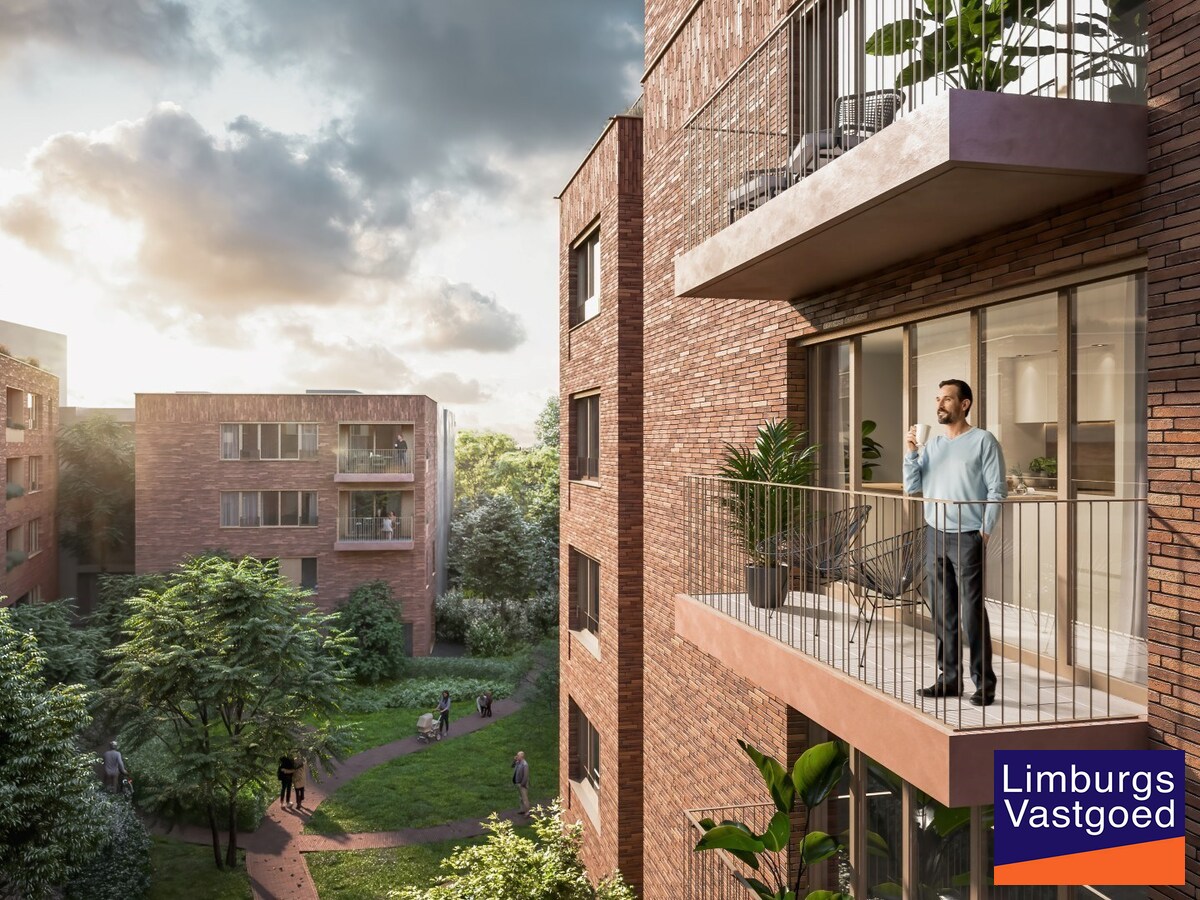 APPARTEMENT F1.04 met 2 terrassen terras, 53m², 1 slaapkamer - Res. B'HIVE ondergrondse staanplaats en bering inbegrepen. 