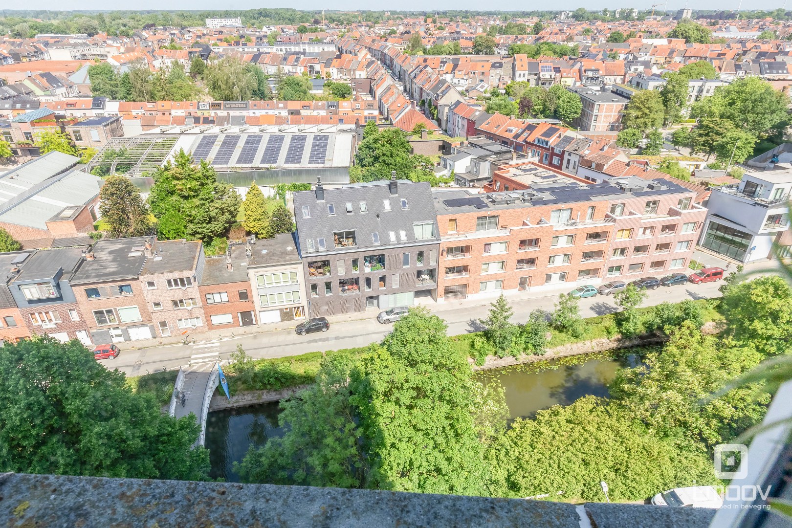 Ruim appartement met 3 slaapkamers en panoramisch zicht over Gent 