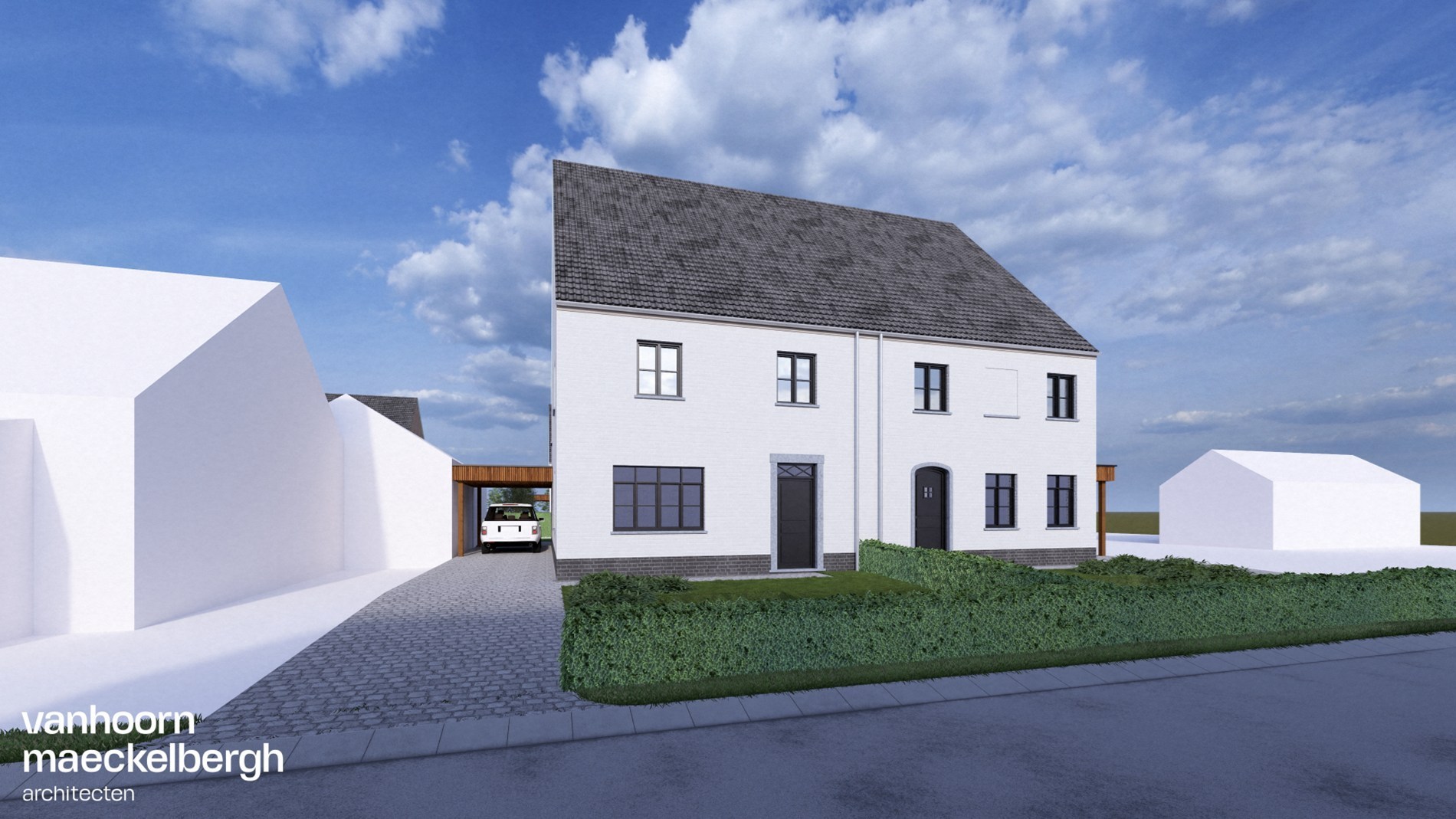 Exclusieve landelijke halfopen bebouwing op topligging te Westende 