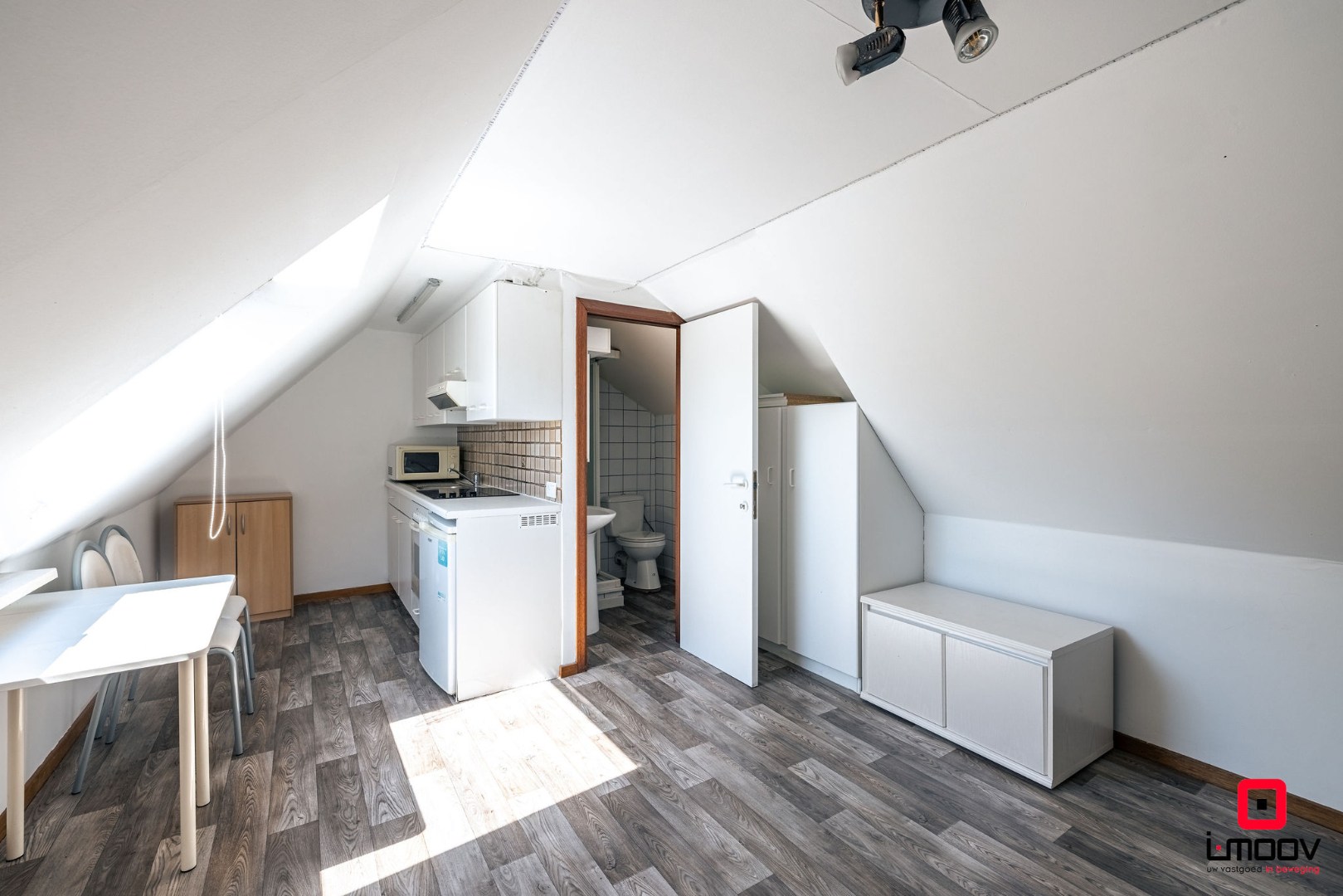 Lichtrijke studio met parkzicht te Sint-Amandsberg 