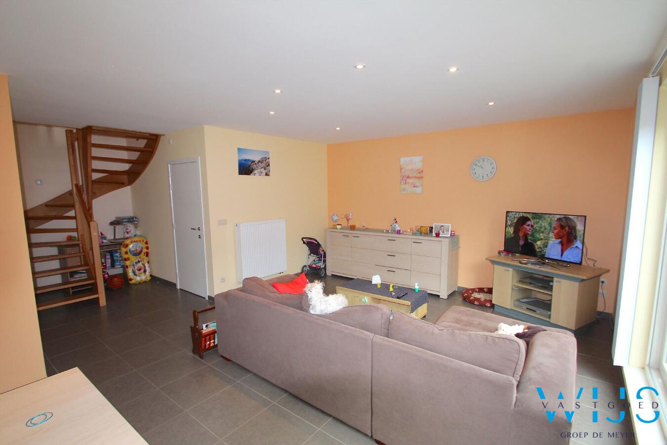 Landelijk gelegen duplexwoning centrum Assenede ! Mooie locatie ! 