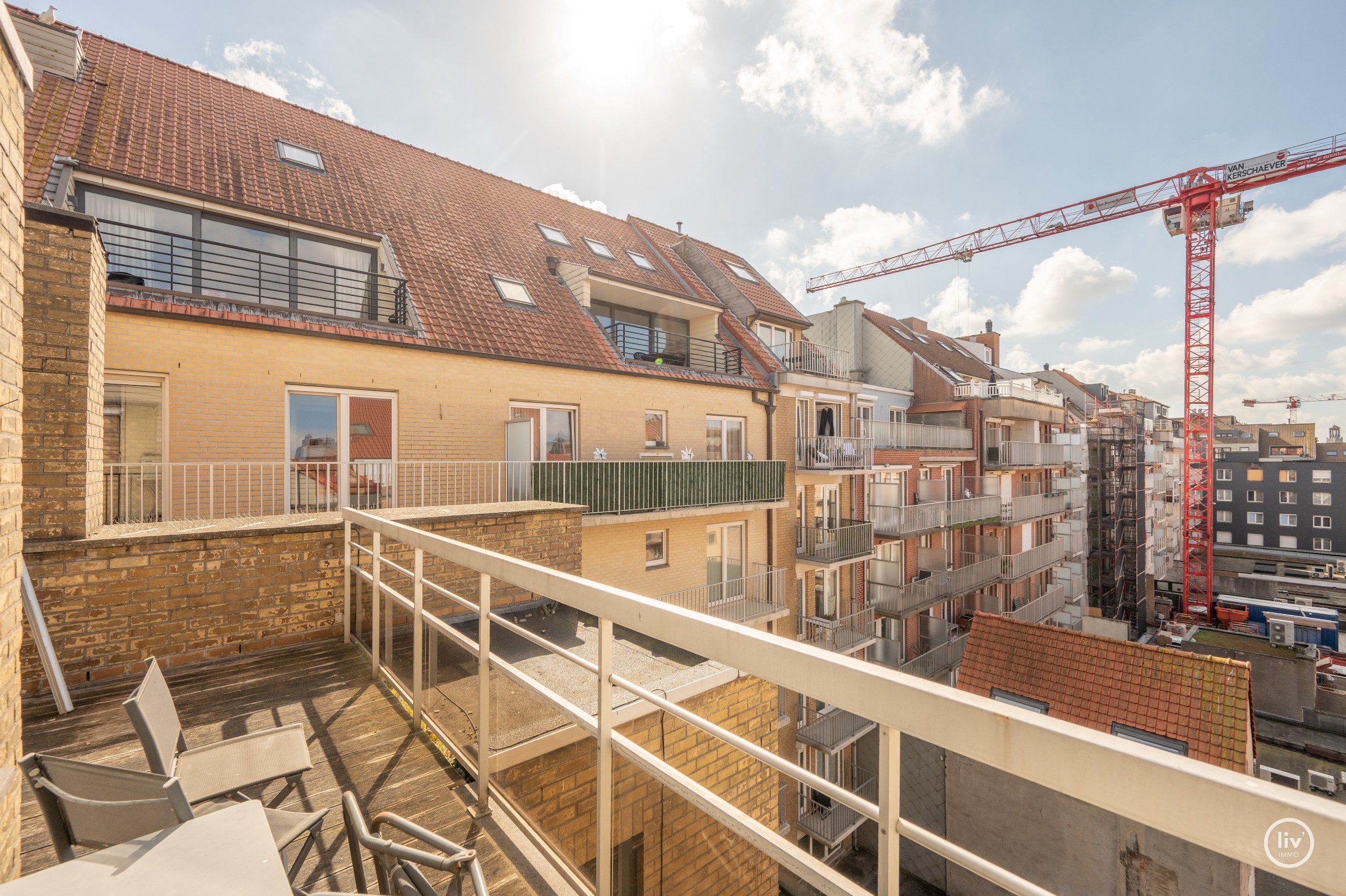 Volledig afgewerkt Hoekappartement + studio centraal gelegen in Knokke 