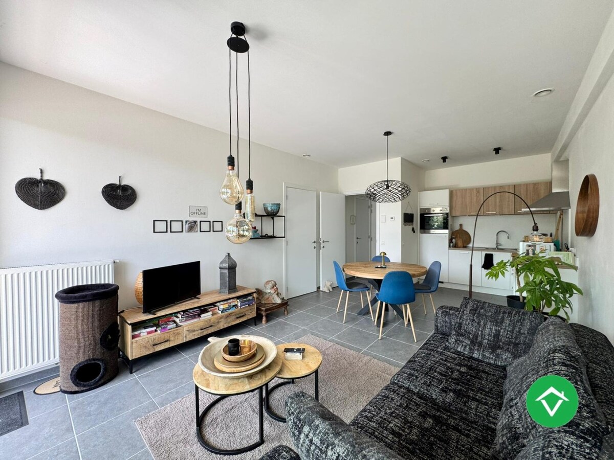 Modern 1-slaapkamerappartement met ruim terras aan de Vaartdijk in Brugge – EPC A 