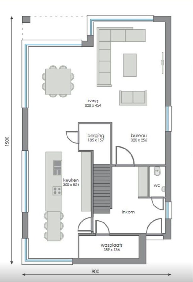 Moderne nieuwbouwwoning in 't groen. 