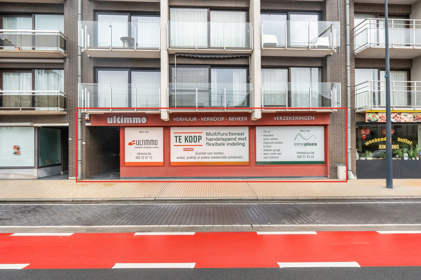 Immeuble commercial à Oostduinkerke - parfait pour bureau ou activité commerciale 