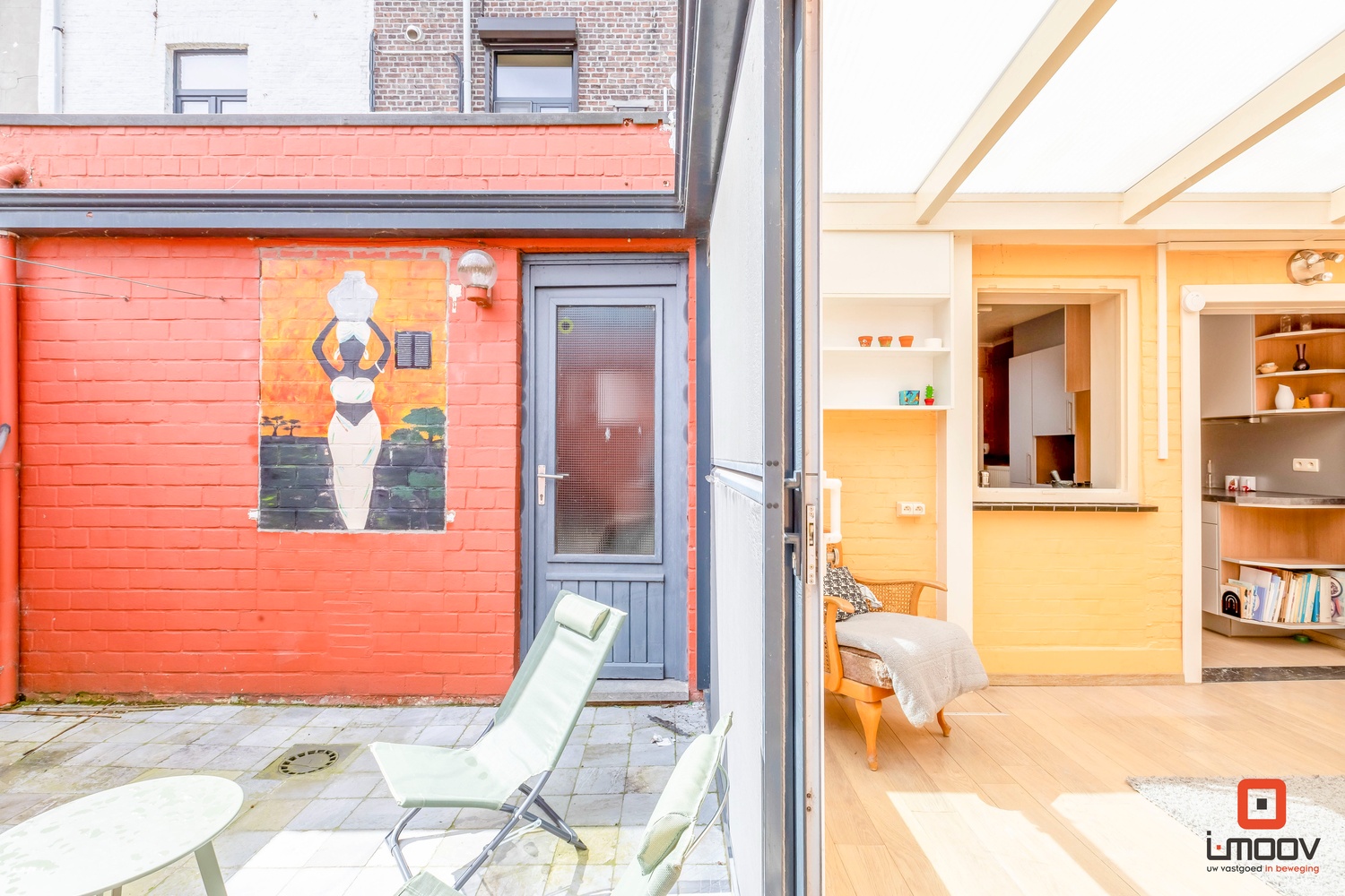 stadswoning met garage en zonnige buitenruimte 